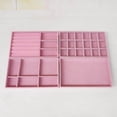 thumbnail image 3 of 4Pcs Jewelry Trays Organizer Multipurpose Space Saving for Ring Bracelet Pink, 3 of 8