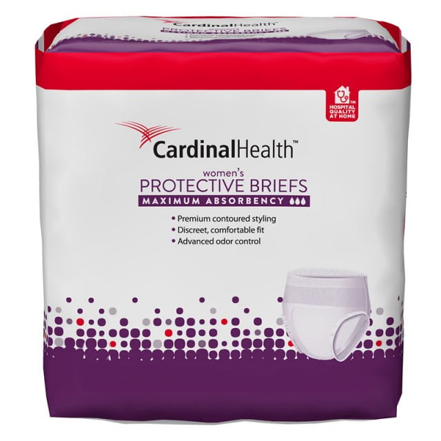 Cardinal Health Maximum Absorbency Flexright Protective Underwear For Women, Small/Medium, 32" To 44", 95 To 185 Lbs