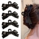 thumbnail image 1 of 2 pinzas para el pelo con lazo negro, pinza de tiburón para pelo fino, pinza para el pelo grande, parte posterior del cabezal: estilo 1;, 1 of 5