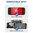 thumbnail image 3 of i-Blason Carrying Case for Nintendo Switch 2/Switch 1/OLED, Waterproof Hard Shell Travel Nintendo Switch Case with Large Capacity, 12 Game Card Slots, Fits Switch Games Console & Accessories, Black, 3 of 8