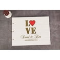 thumbnail image 4 of Darling Souvenir Personalized Engraved Laser Cut Wedding Guest Book Wooden Cover Sign-in Book Registry Guestbook Scrapbook-GR, 4 of 7