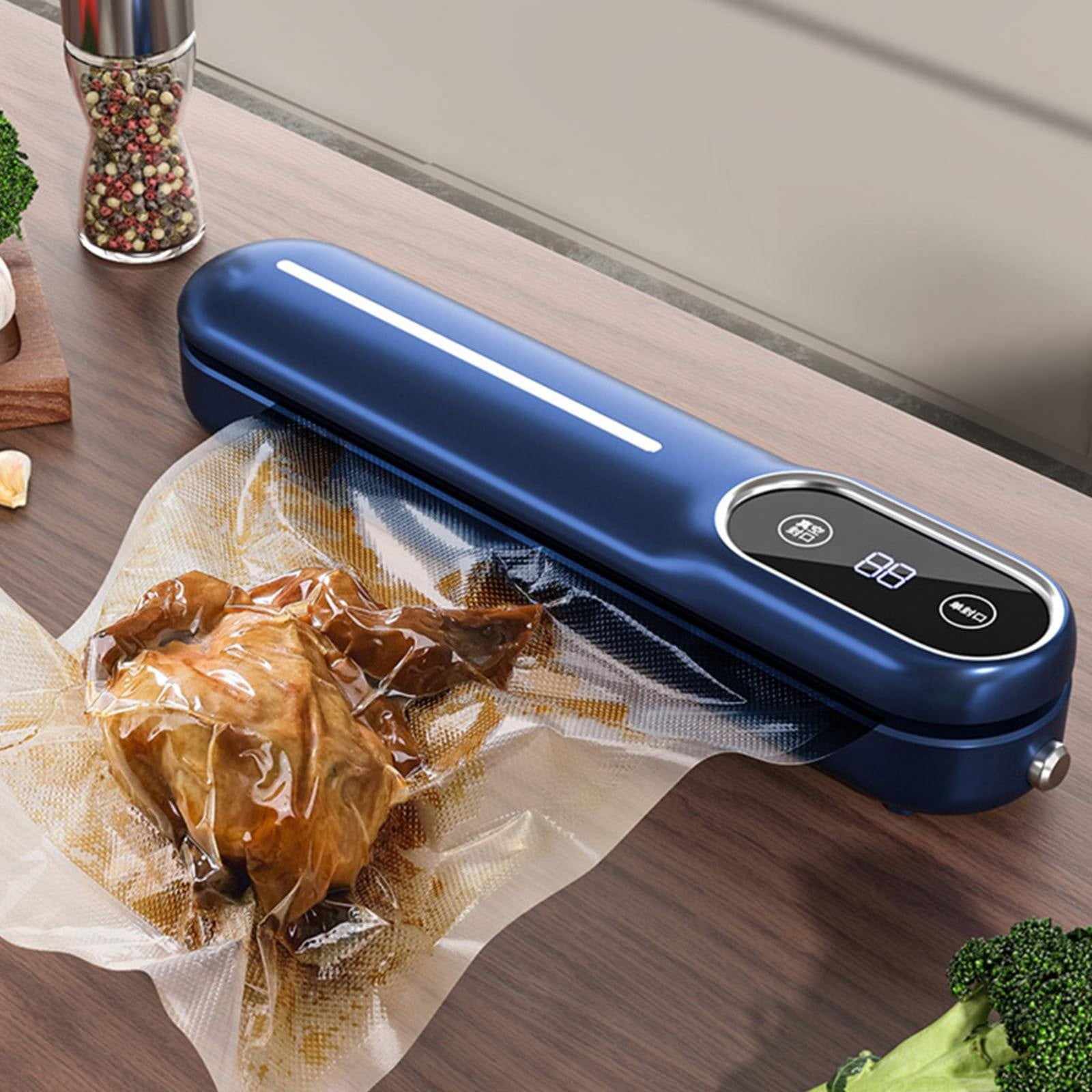 90W Vacuum Sealer Machine for Kitchen, Compact Powerful Suction, Dry & Wet Modes, Automatic Food Sealer for Meat, Vegetables, Snacks, Jars