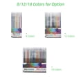 thumbnail image 4 of Amdohai 18 Color Glitter Gel Pen Set Colored Pen Color Changing Flash Marker for Office School, 4 of 8