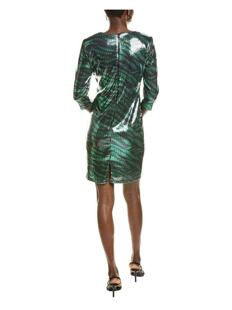 Nicole Miller womens Mini Dress, 10, Green