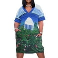 thumbnail image 2 of Vestido cóctel con bolsillo suelto ropa mujer templo gris, 2 of 7