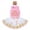 Pink & White, variant on Toddler Baby Girls Princess Birthday Outfits Sleeveless Printed Vest Tops+Tulle Tutu Dress+Flower Crown Party Clothes 2-3 Years Pink