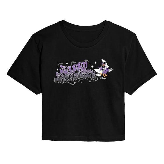 Disney - Witch Minnie Happy Halloween Cropped Graphic T-Shirt