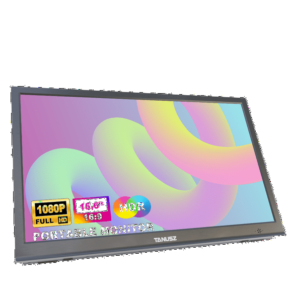 15.6" Portable Monitor,1080P HD USB-C HDMI Second External Monitor for Laptop,PC,Mac Phone,PS,Xbox,Swich,IPS Ultra-Thin Zero Frame Gaming Display(Inches, 15.6)