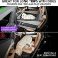 thumbnail image 2 of Bxaolu Dog Car Seat for Small Medium Dogs, Hard Bottom Back Seat Extender for Dogs, Non-Slip Dog Car Hammock Turn into Soft Pet Travel Bed,Half Pet Seat for Car SUV Truck(Black, S), 2 of 9