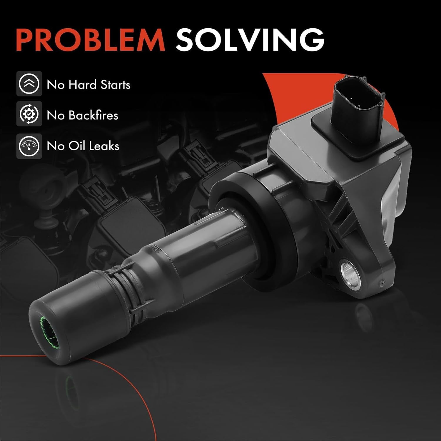 A-Premium Ignition Coil Pack Compatible with Acura ILX 2013-2015 Honda Civic 2012-2015 HR-V 1.8L 2.0L 2016-2019 Front 4-PC