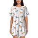 thumbnail image 1 of Fotbe Dachshund Dog Puppy Conjunto de Pijama Estampado para Mujer, 2 Piezas, Ropa de Dormir con Camiseta de Manga Corta y Shorts Suaves-Large, 1 of 6