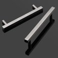 thumbnail image 3 of 30 Pack Knobelite Stainless Steel Kitchen Cabinet Handles 4Inch(102MM) Holes Spacing Cabinet Knobs Brushed Nickel Cabinet Pulls Square Hardware Pulls for Closet Dresser Drawer, 3 of 5