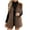 Coffee, variant on Faux Fur Vest Jacket for Women Sleeveless Open Front Winter Warm Waistcoat Fluffy Fuzzy Gilet Coat Outerwear
