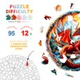 thumbnail image 2 of Puzles de madera DOCRAGI Crimson Dragon 3D Vision 95 piezas, 2 of 7