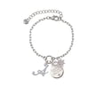thumbnail image 2 of Delight Jewelry Silvertone Small Gelato Script Initial - A - Silvertone Discover Dream Explore Zoey Charm Bracelet, 6.5+2" Extender, 2 of 4