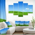thumbnail image 1 of Calm Green Meadow - Landscape Canvas Art Print, 1 of 4