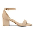 thumbnail image 3 of Rexoro Women Chunky Low Heel Sandals Open Toe Adjustable Ankle Strap Dress Pumps for Wedding Party Daily Wear, 3 of 4