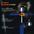 thumbnail image 3 of Soozier 4.6'-6.7' Speed Bag Boxing Bag Stand with Reaction Bar Challenge, Reflex Bag Boxing Training Equipment, Speed Punching Bag, Blue, 3 of 9
