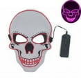 thumbnail image 2 of Stardget LED Scary Skull Halloween Mask Costume Cosplay EL Wire Light Up Halloween Party, 2 of 2