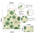 thumbnail image 7 of Green Tie Dye Fan Pattern Apron-Garden Aprons for Women with Pockets-Cotton Linen Waterproof Kitchen Cooking Gardening Aprons Adjustable for Kitchen,Cooking,BBQ and Salon 33x27 Inch, 7 of 7