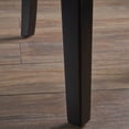 thumbnail image 6 of Dining Chair Pair - Armless Contemporary Eating Style Rubberwood Beige Velvet Upholstered Seats 2pcs Chairs Modern Design Material In Color, 6 of 7