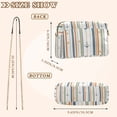 thumbnail image 4 of FORMRS Women Crossbody Purse with Chain Strap Vegan Leather Shoulder Handbag, Nautical Pattern, 4 of 7