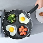 Tongliya Non-stick four-hole frying pan detachable multi-function frying pan small pot 24cm_four round holes