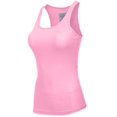 thumbnail image 2 of J. METHOD Women's Tank Top Sleeveless Racerback Basic Stretch Comfy Slim Fitted Ribbed Knit Tops Workout Yoga T Shirt NEWT386 Bright Pink M, 2 of 6