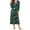 Christmas_Green Santa, variant on Avidlove Women's Long Sleeve Nightgown Long Sleepshirts Henley Sleep Dress Full Length Sleepwear