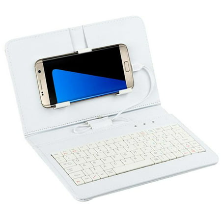 Tuscom General Wired Keyboard Flip Holster Case For Andriod Mobile Phone 4.2''-6.8'' (Best Cell Phone Keyboard)