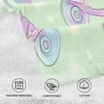 thumbnail image 5 of Yayeee 2 Pack Hand Towels for Bathroom 100% Cotton 16" x 28" Soft Absorbent Kitchen Towel, Purple Skates, 5 of 7