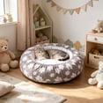 thumbnail image 4 of Win s Way Removable Washable Round Cat Bed Cover, Seasonal Comfort Replacement Mat Cover Pet Accessory, 4 of 5