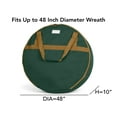 thumbnail image 2 of Covermates Keepsakes Christmas Wreath Storage Bag - Heavy Duty Polyester - Interior Pouch - Dual Zipper Pulls - Holiday Storage, Green, 2 of 9