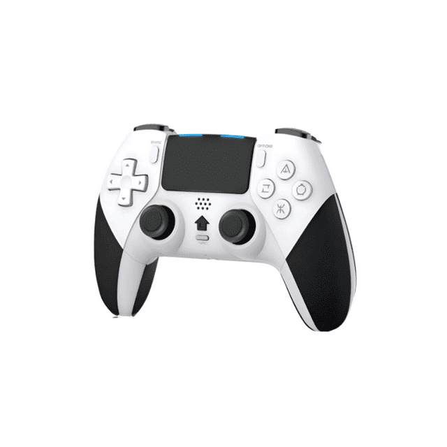 Control Inalámbrico Mando Compatible Con Para Ps4 Y Pc Malubero Blanco, Negro