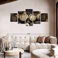 thumbnail image 2 of Elephant Stock Old Wine Cellar Wall Art - Horizontal Multi Panel Canvas - Living Room Wall Decor - Architecture Multi Panel - Gray And Brown Decor - 92" x 42", 2 of 8