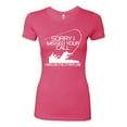 thumbnail image 2 of Missed Your Call Fishing Line Joke Fishing Womens Slim Fit Junior Tee, Hot Pink, X-Large, 2 of 3