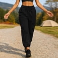 thumbnail image 5 of GUACER Women's Cargo Joggers Elastic Waist Drawstring Utility Pants with Pockets Trousers, 5 of 6