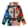thumbnail image 4 of Demon Slayer Youth Hoodies Boys Girls 3D Printed Sweatshirt Fall Winter Clothes Long Sleeves Pullover Sweater L, 4 of 6