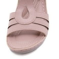 thumbnail image 4 of Cameland Metal Buckle Stitching Sandals Thick High Heels Comfortable Oversized Sandals, 4 of 9