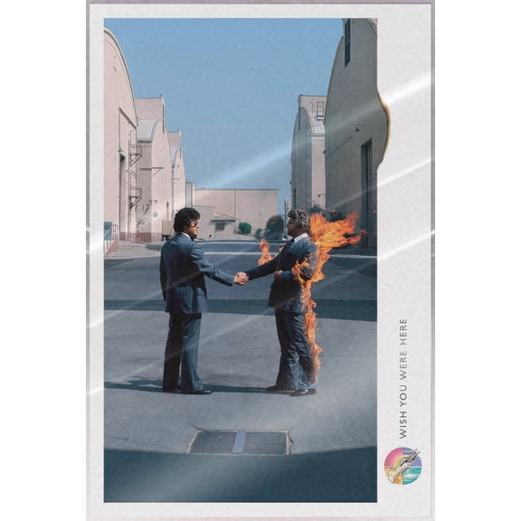 Pink Floyd - Music Poster (Wish You Were Here - Album Cover) (Size: 24" x 36") (Laminated Poster)