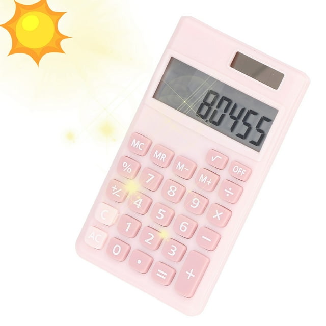 Calculadoras, Calculadoras Mini calculadora solar de 8 dígitos Calculadoras de oficina Multifuncional Jadeshay A