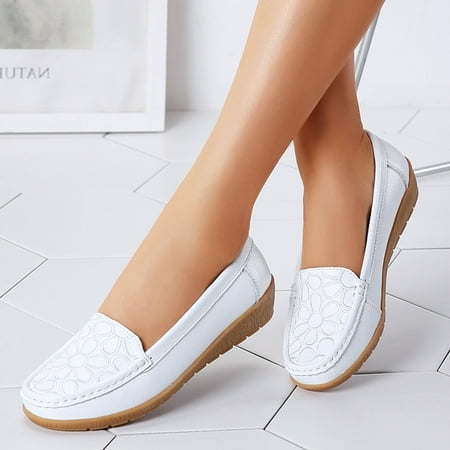 

adviicd Dance Shoes For Women Black Flats Shoes Women Women Breathable Lace Up Shoes Heels Casual Shoes Unisex Lightweight Work Shoes Sporty Breathable Slip Work Trainers White 8.5