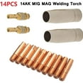 thumbnail image 3 of 14 Pcs Mag Mig-14Ak Consommables de Torche de Soudage Support de Buse de Gaz de Torche, 3 of 5