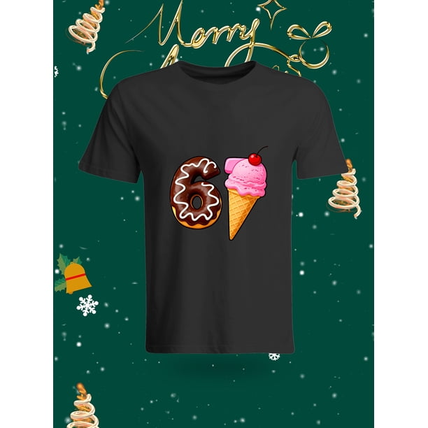 Funny 67 Number Christmas Element Printed Unisex T-Shirt Fashion Casual Top with Festive Atmosphere
