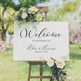 thumbnail image 3 of Customized Wedding Party Welcome Sign Frosted Backing Photo UV Print Round Dia32", 3 of 6