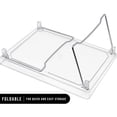 thumbnail image 4 of Sorbus Stackable Shelves for Cabinets & Countertop - Storage Shelf Organizer Stand Racks- Foldable Shelves for Undersink, Kitchen Cabinets, Pantry, Countertops, Clear Plastic/Metal, 4 of 15