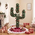 thumbnail image 5 of Costway 6 FT Pre-Lit Cactus Christmas Tree with 120 LED Lights Green, 5 of 11