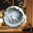 thumbnail image 4 of Nmdmisc Christmas Reindeer Round Acrylic Flat Pendant,Christmas Tree Decorations Reindeer Hanging Ornament,Christmas Festive Tree Car Wall Decorations for Christmas Party Scene Layout, 4 of 5