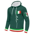 thumbnail image 4 of Valora Men Sweatshirt Men's Hoodies Sweatshirts Stylish Italian Print Letter Hoodie For Men Comfortable Casual Wear With Adjustable Drawstring And Soft Fabric Ideal For Year Round Fashion Dark, 4 of 4