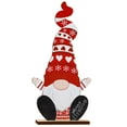 thumbnail image 6 of SSBSM Christmas Faceless Ornament Durable Painted Fine Workmanship Easy Installation Eye-catching Decorative Wooden Standing Elderly Desktop Ornament for Party, 6 of 8